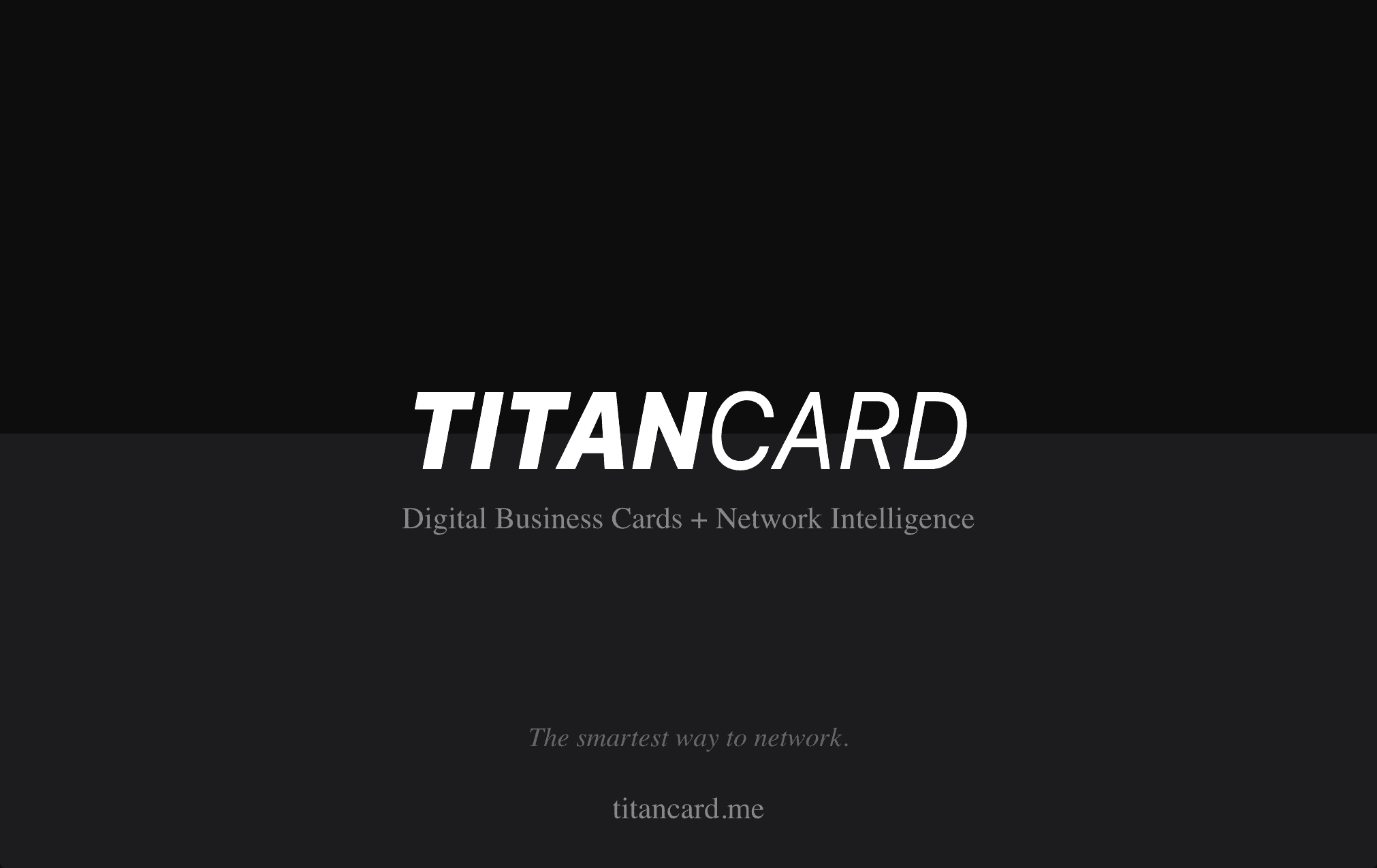 TitanCard NFC Business Card - Front